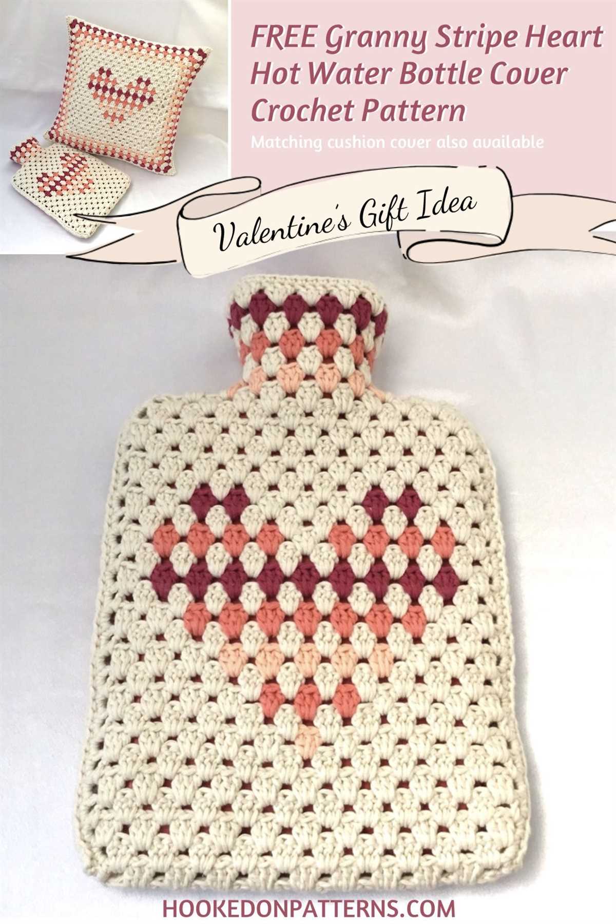 Chunky knit hot water bottle cover pattern