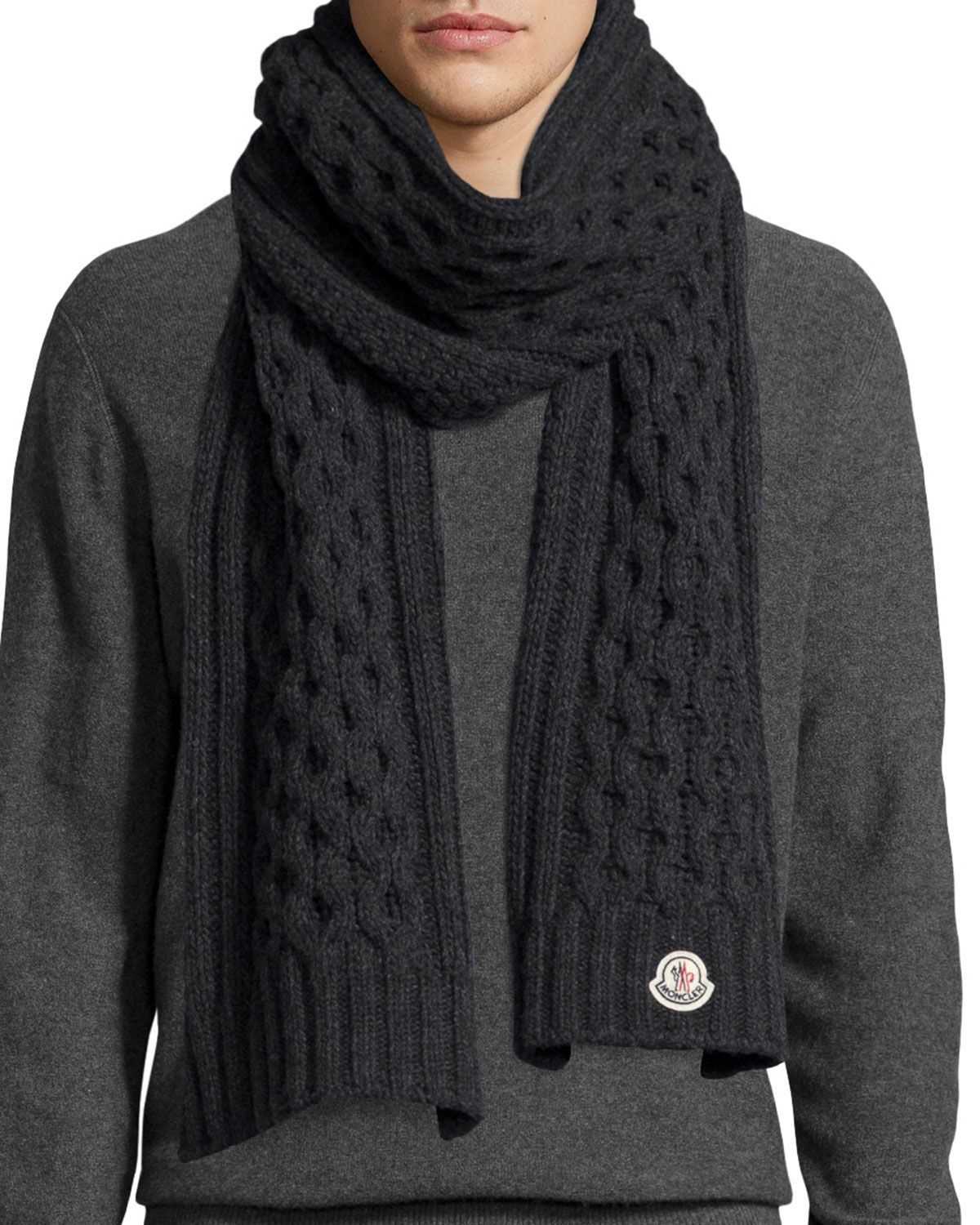 Men's knit scarf pattern