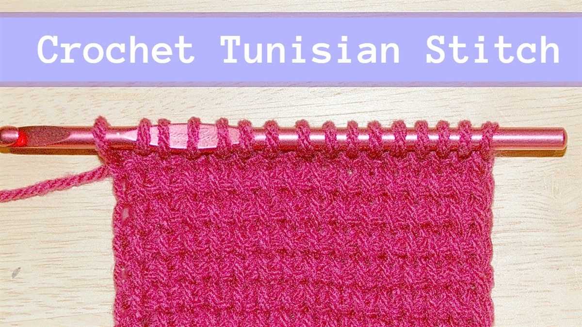 Can you use a knitting pattern for tunisian crochet