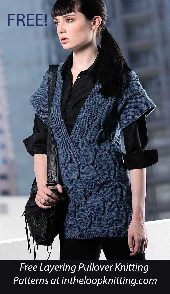 Stylish Knitting Pattern for Women's Sweater Vest Womens sweater vest knitting pattern