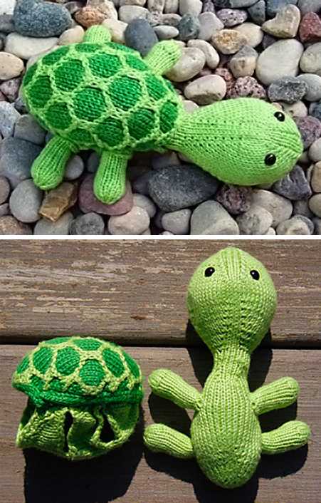 Knit turtle pattern