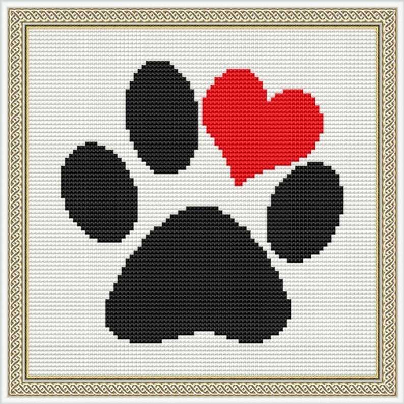 Paw print scarf knitting pattern