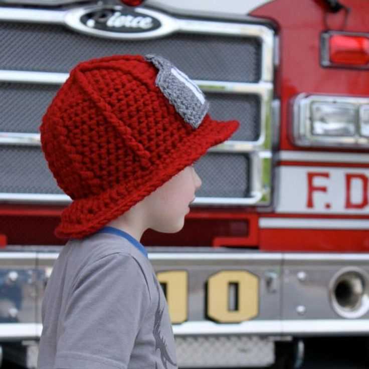 Knitted fireman pattern