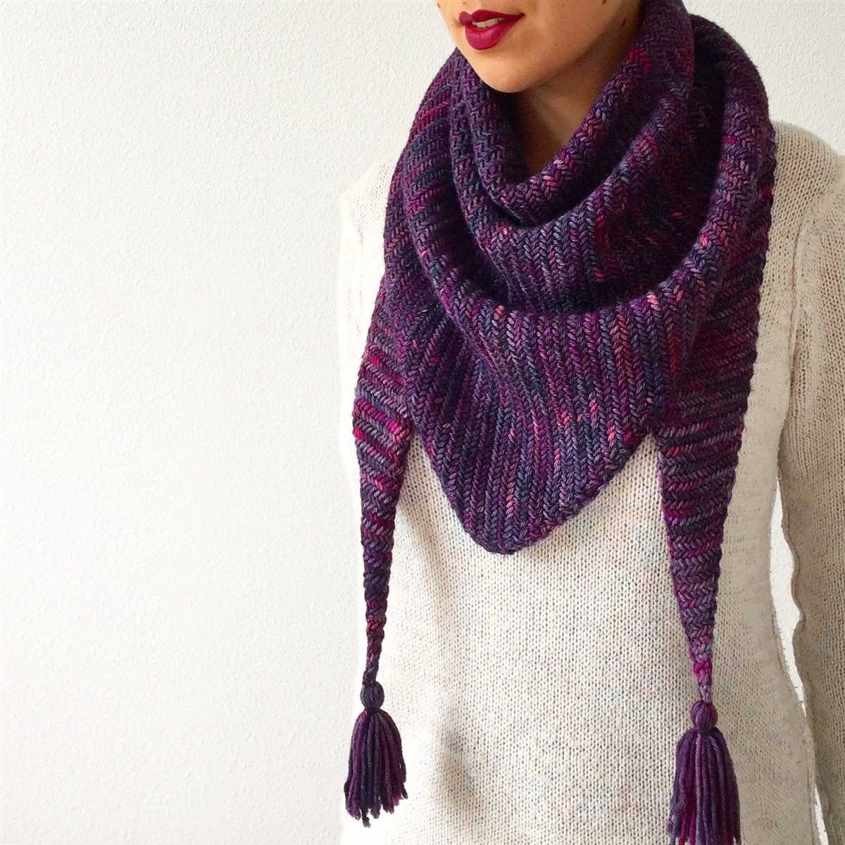 Basic knit scarf pattern free