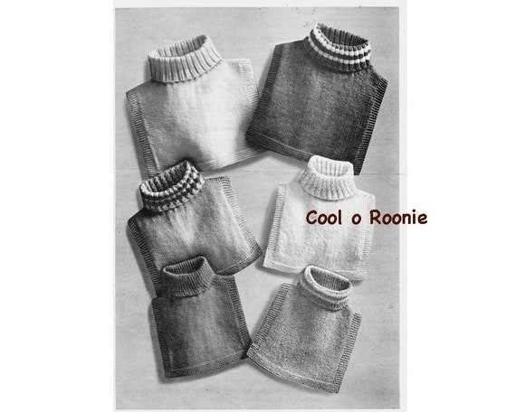 Free turtleneck dickie knitting pattern