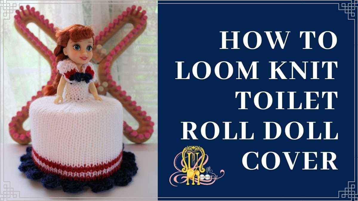 Knitted toilet roll cover pattern