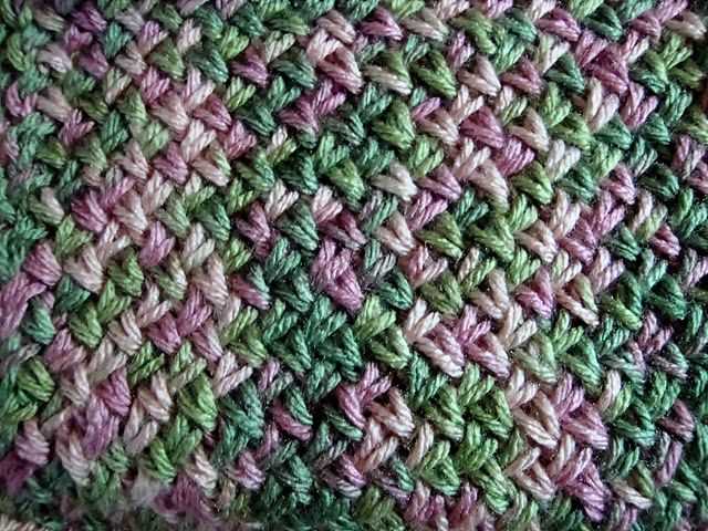 Knit cross pattern