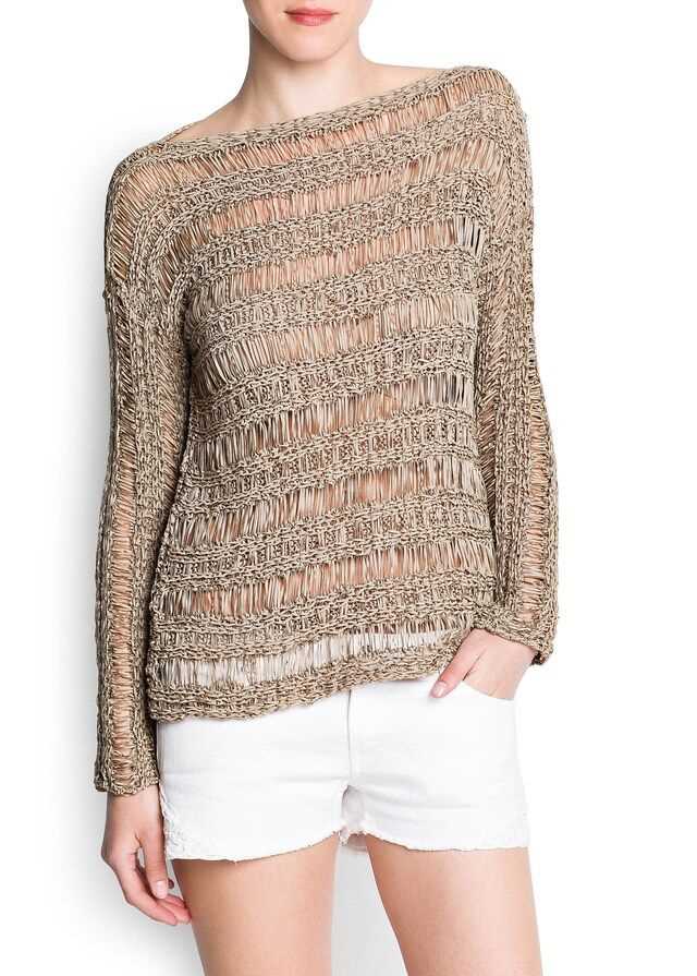 Open knit crochet sweater pattern