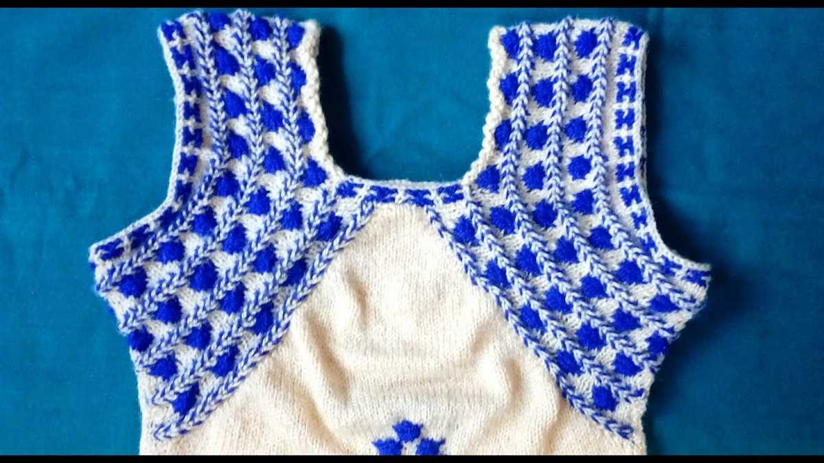 Boat neck top knitting pattern