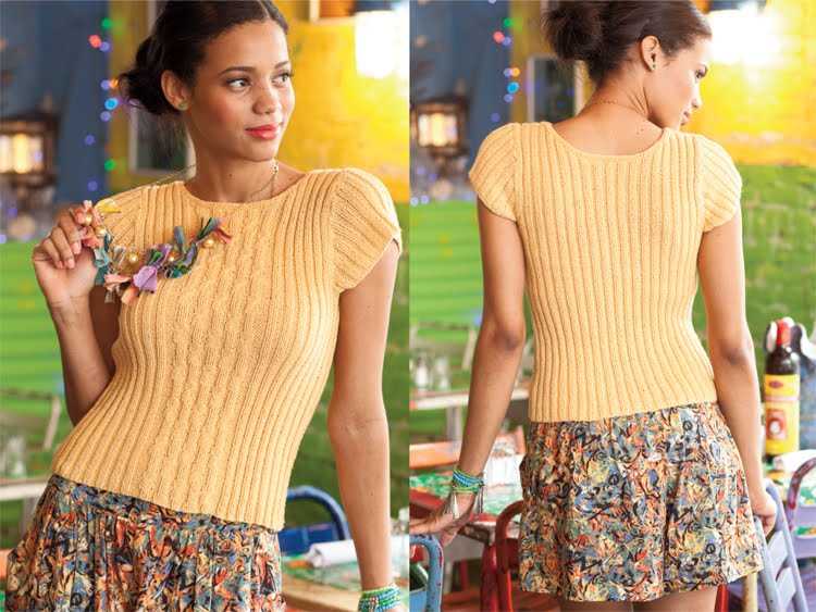 Scoop neck knitting pattern