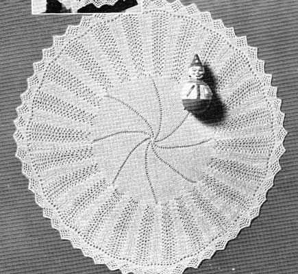 Feather and fan knit shawl pattern
