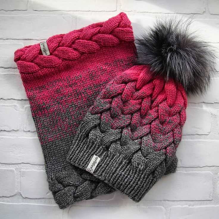 Ombre knit hat pattern