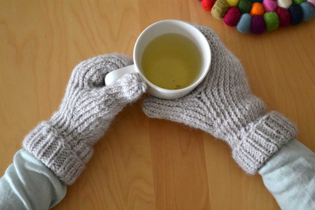 Easy mittens knitting pattern