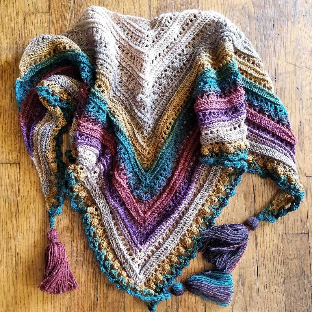 Lion brand shawl in a cake knitting patterns