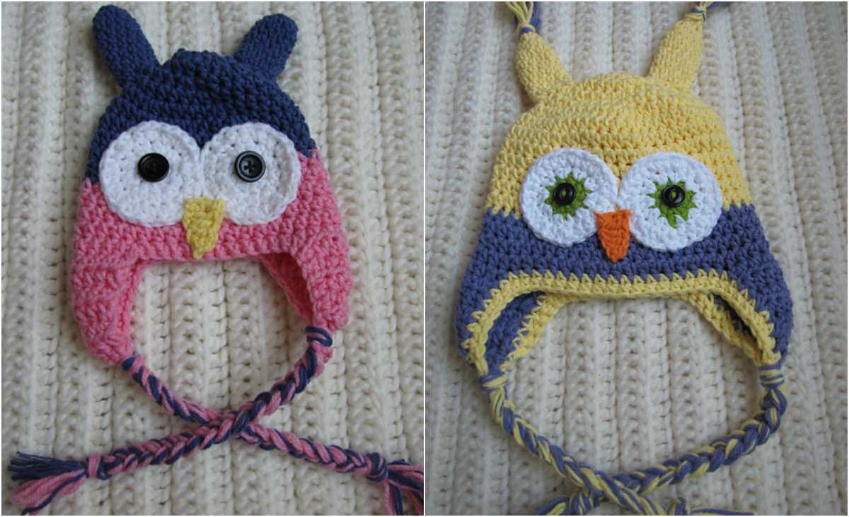 Easy owl hat knitting pattern free