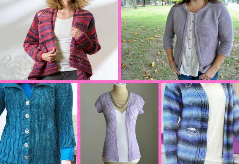 Cardigan ladies knitting pattern