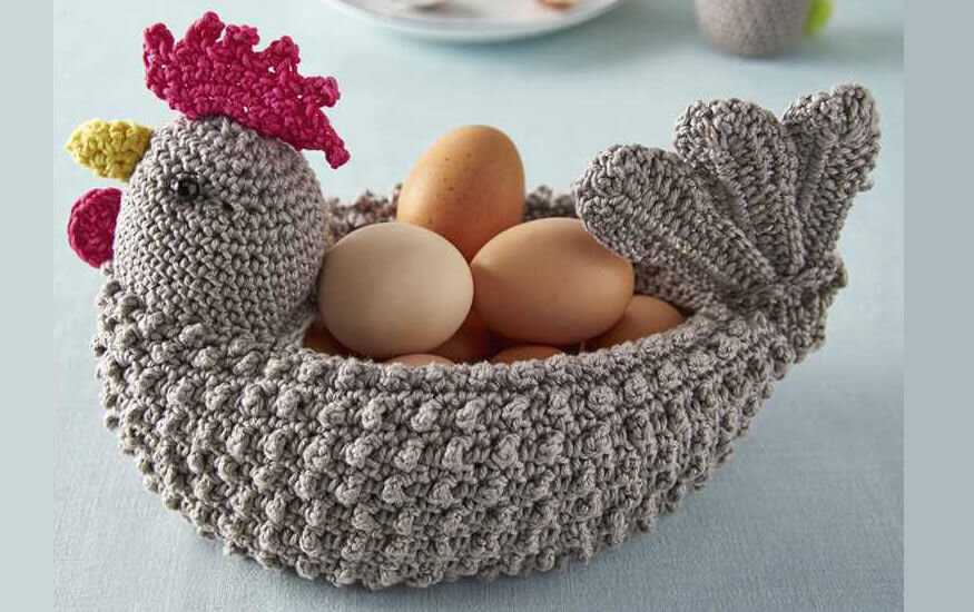 Easter chick basket knitting pattern