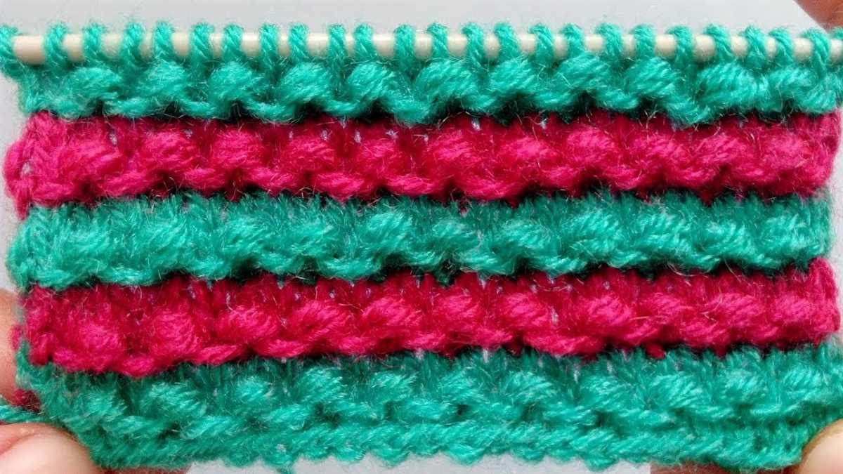 2 colour scarf knitting patterns