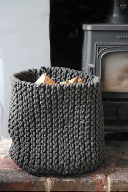 Knit storage bin pattern