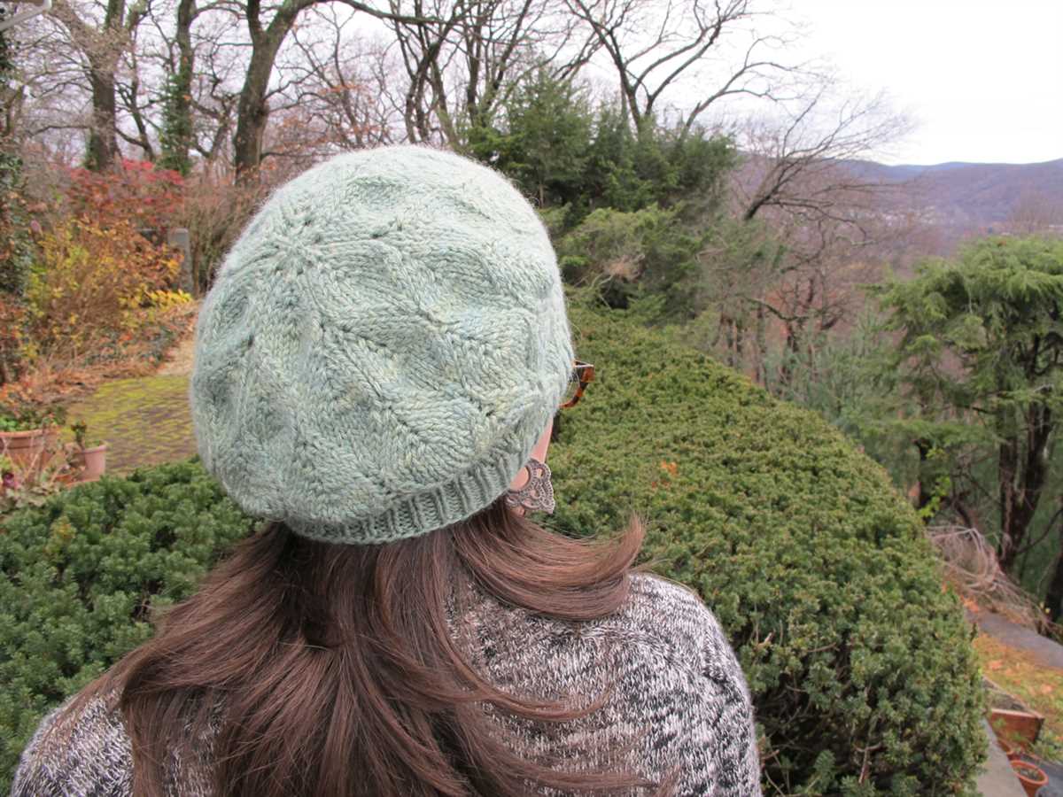 Knitting beret hat pattern