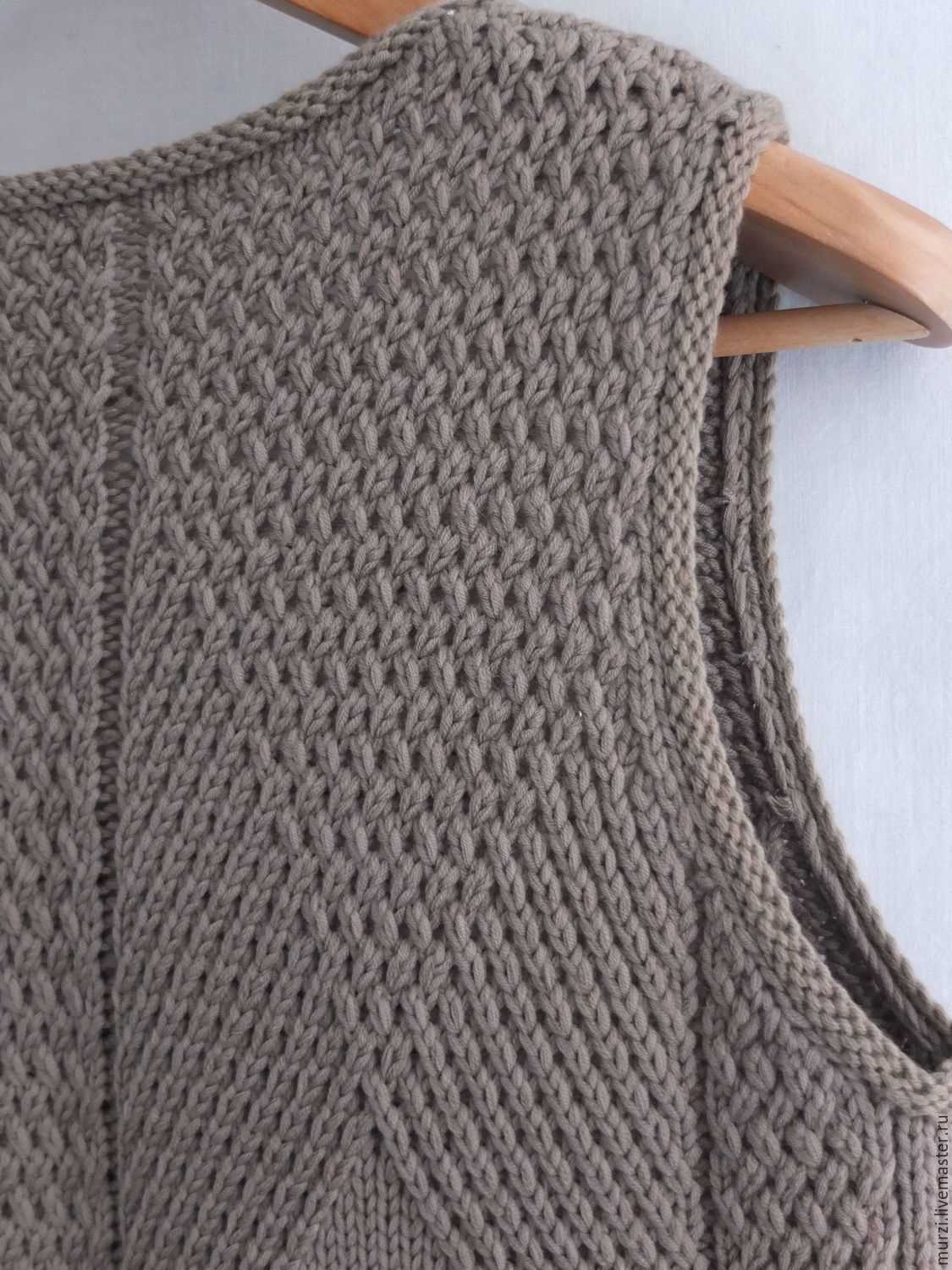 Chunky knit sweater vest pattern