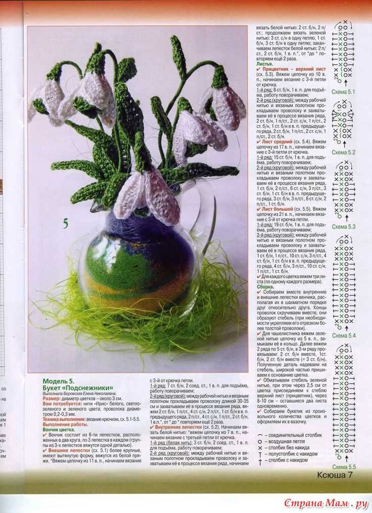 Snowdrop knitting pattern