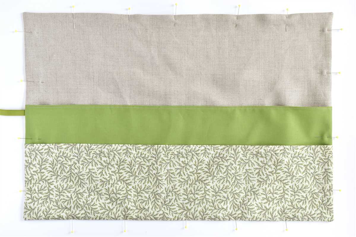 Knitting needle roll case pattern