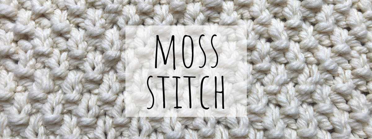 Moss knit stitch pattern