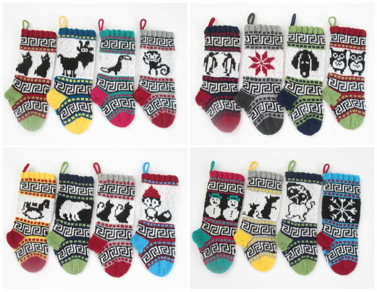 Small knit stocking pattern