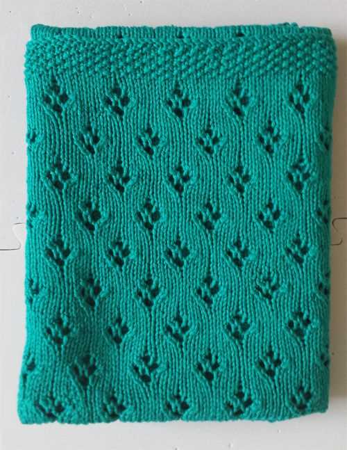 Easy lace blanket knitting pattern