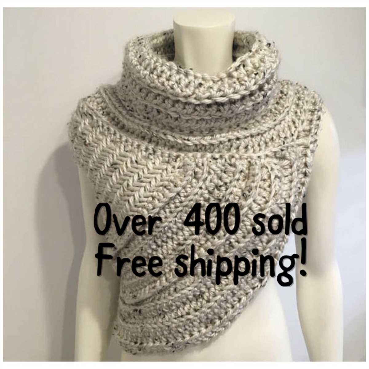 Shoulder cowl knitting pattern