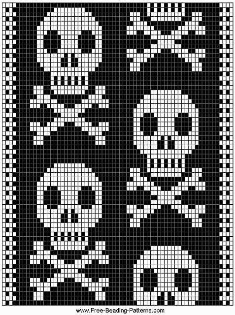 Halloween scarf knitting pattern