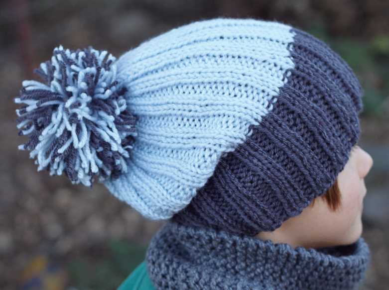 Pattern for knitted hat with circular needles