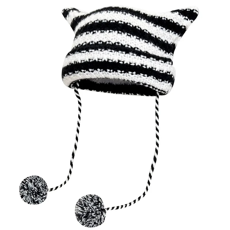 Knit cat ear beanie pattern