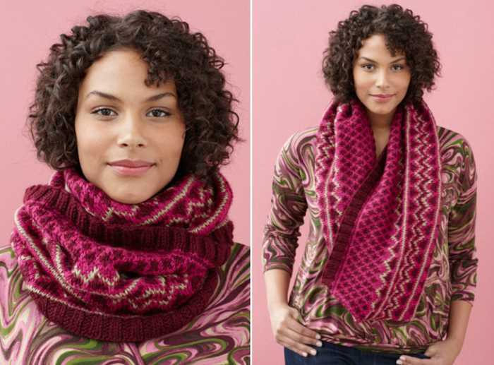 Lion brand scarf knitting patterns