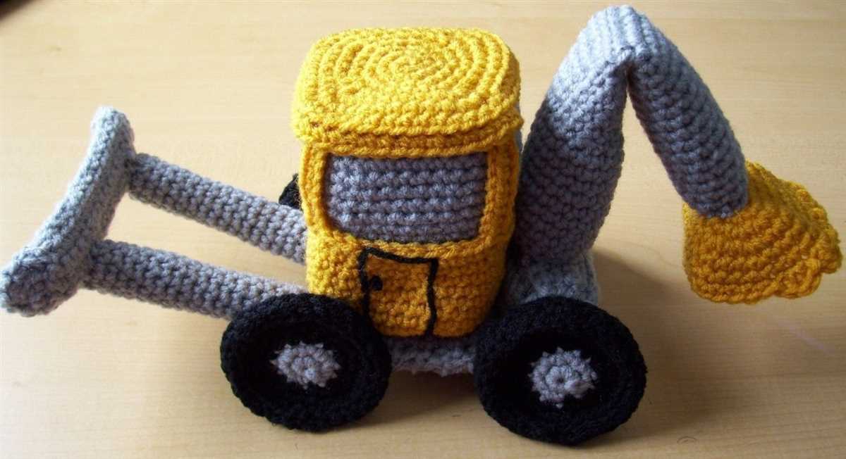 Knitted toy truck pattern