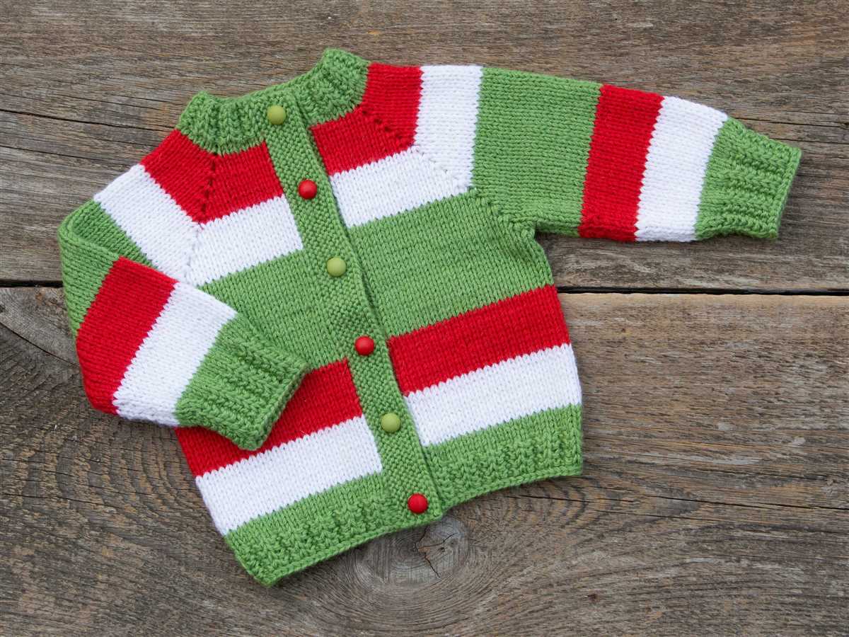 Baby christmas sweater knitting pattern