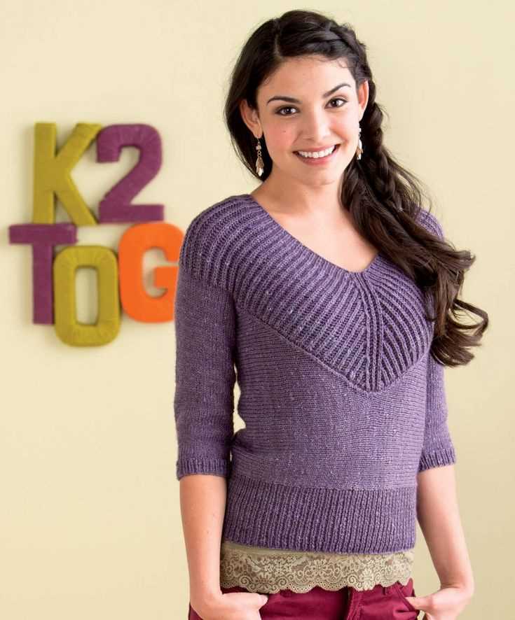 Brioche knit sweater pattern
