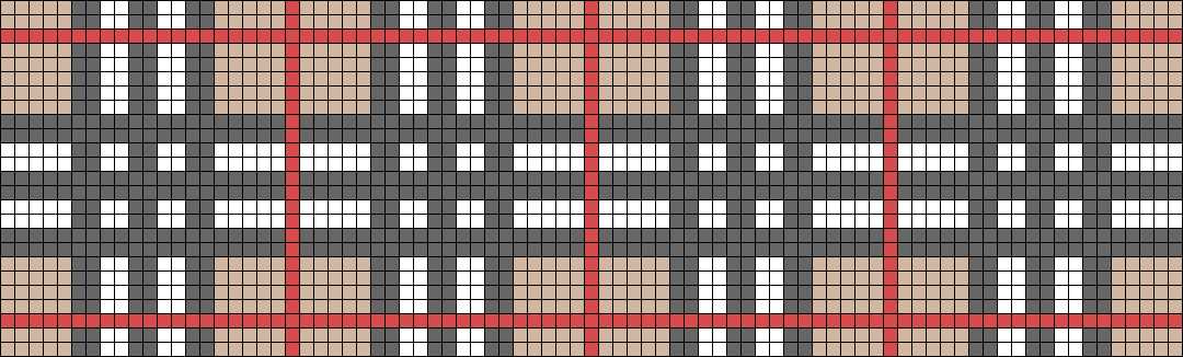 Plaid knit pattern