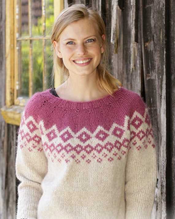 Nordic sweater knitting pattern