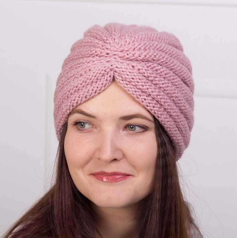 Knit turban hat pattern