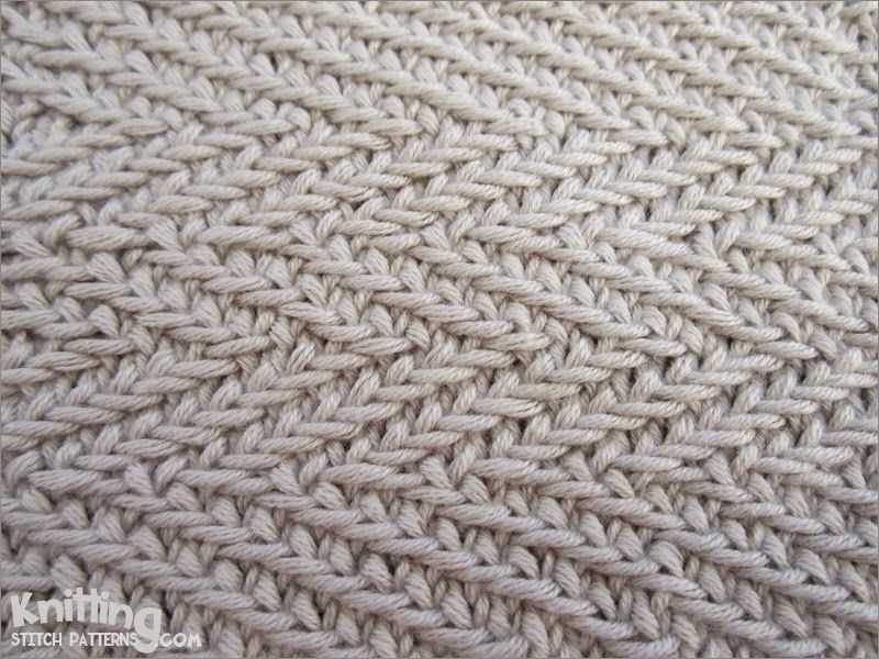 Flag stitch knitting pattern