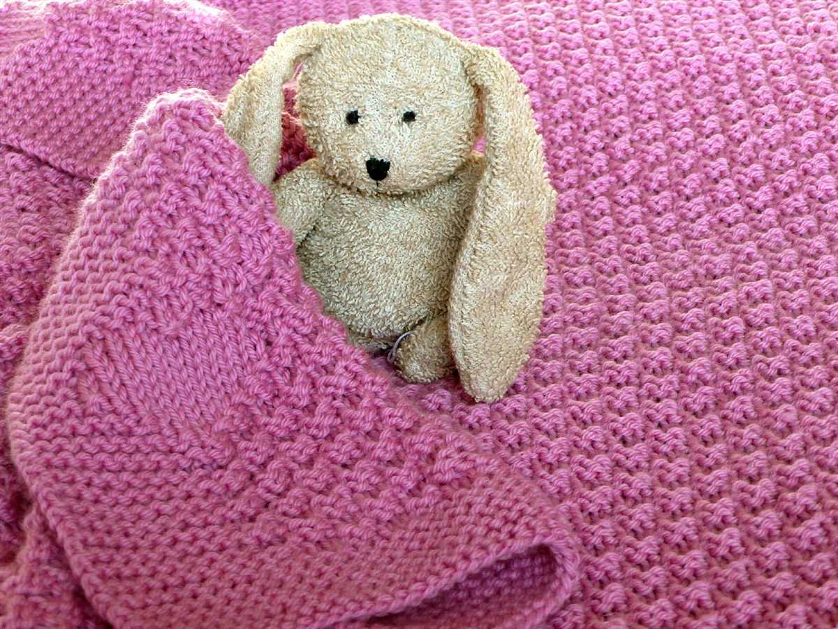 Honeycomb baby blanket knitting pattern