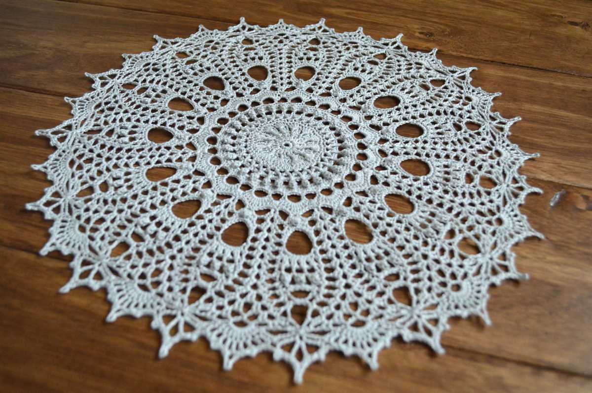 Knit doily pattern
