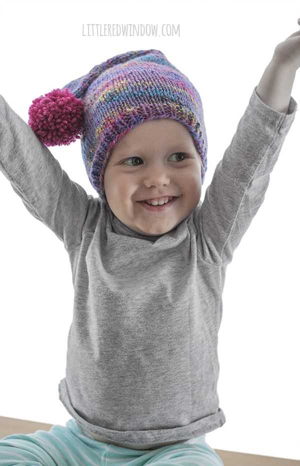 Child's knitted stocking cap pattern