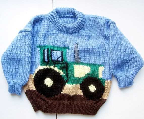 Tractor jumper knitting pattern