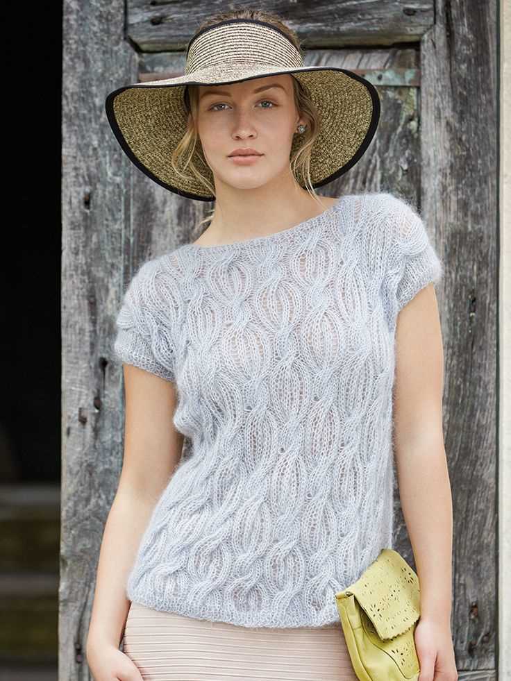 Lace summer top knitting pattern