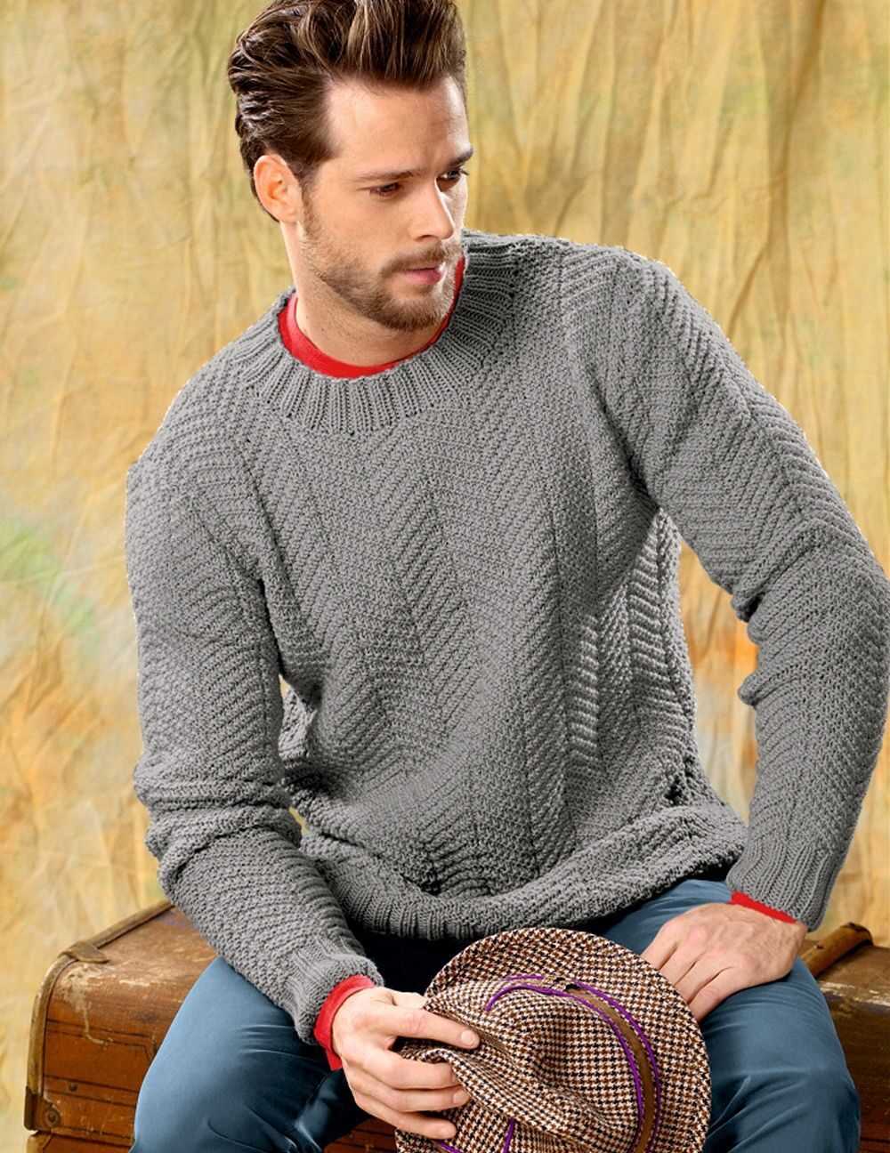 Mens pullover sweater knitting pattern free