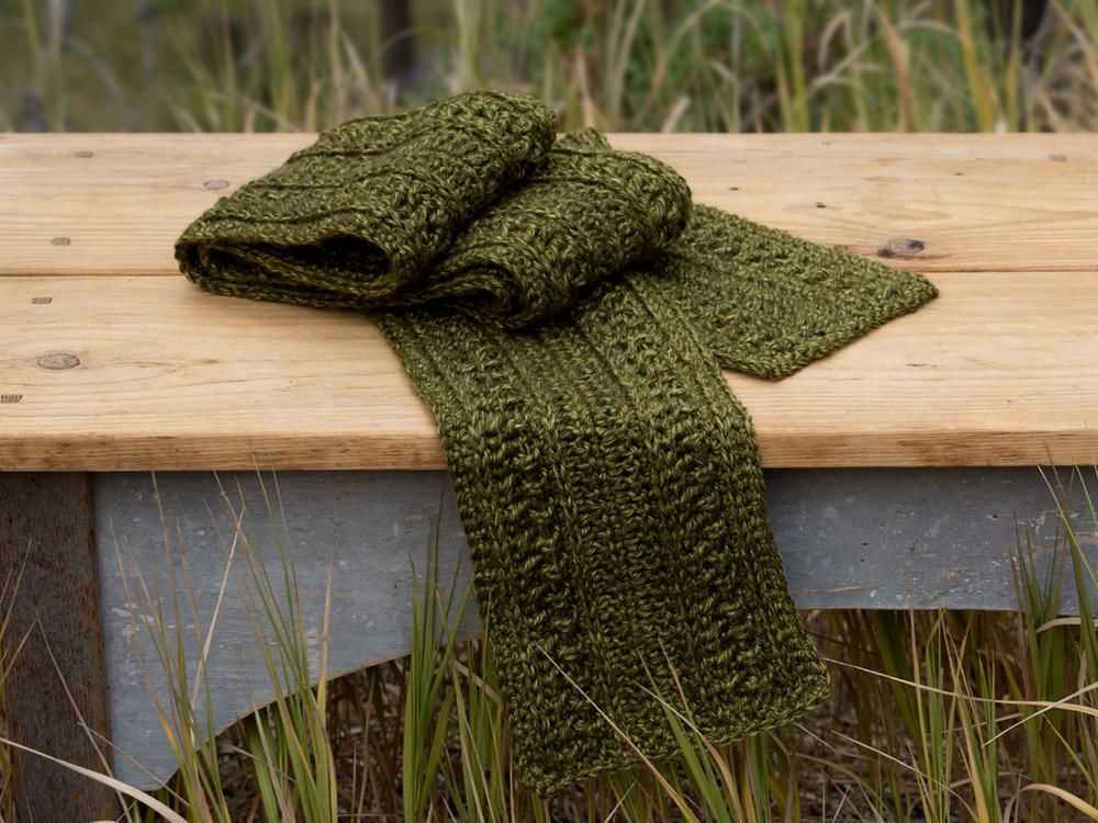 Free easy knitting patterns for men's scarves