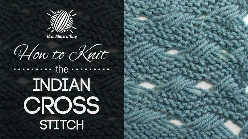 Criss cross knit scarf pattern